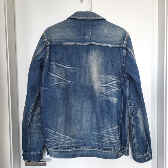 HAVEN Men Denim Washed Blue Vintage Jacket - Picture 8 of 15